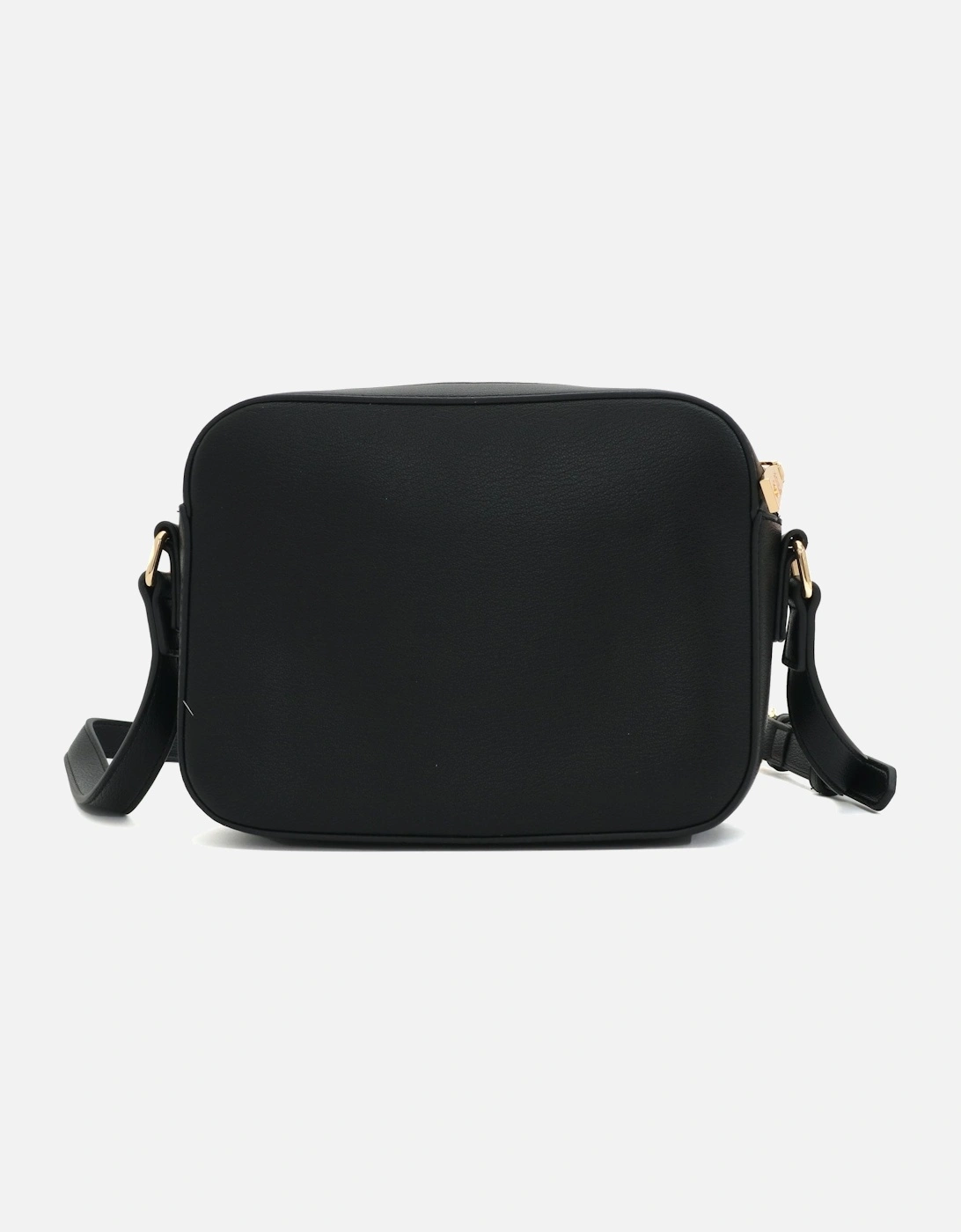 Letter Logo Black Camera Crossbody Bag