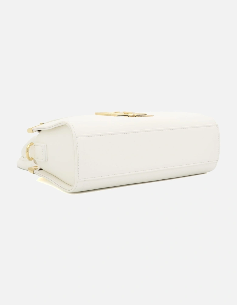 Gold Detail White Mini Handbag