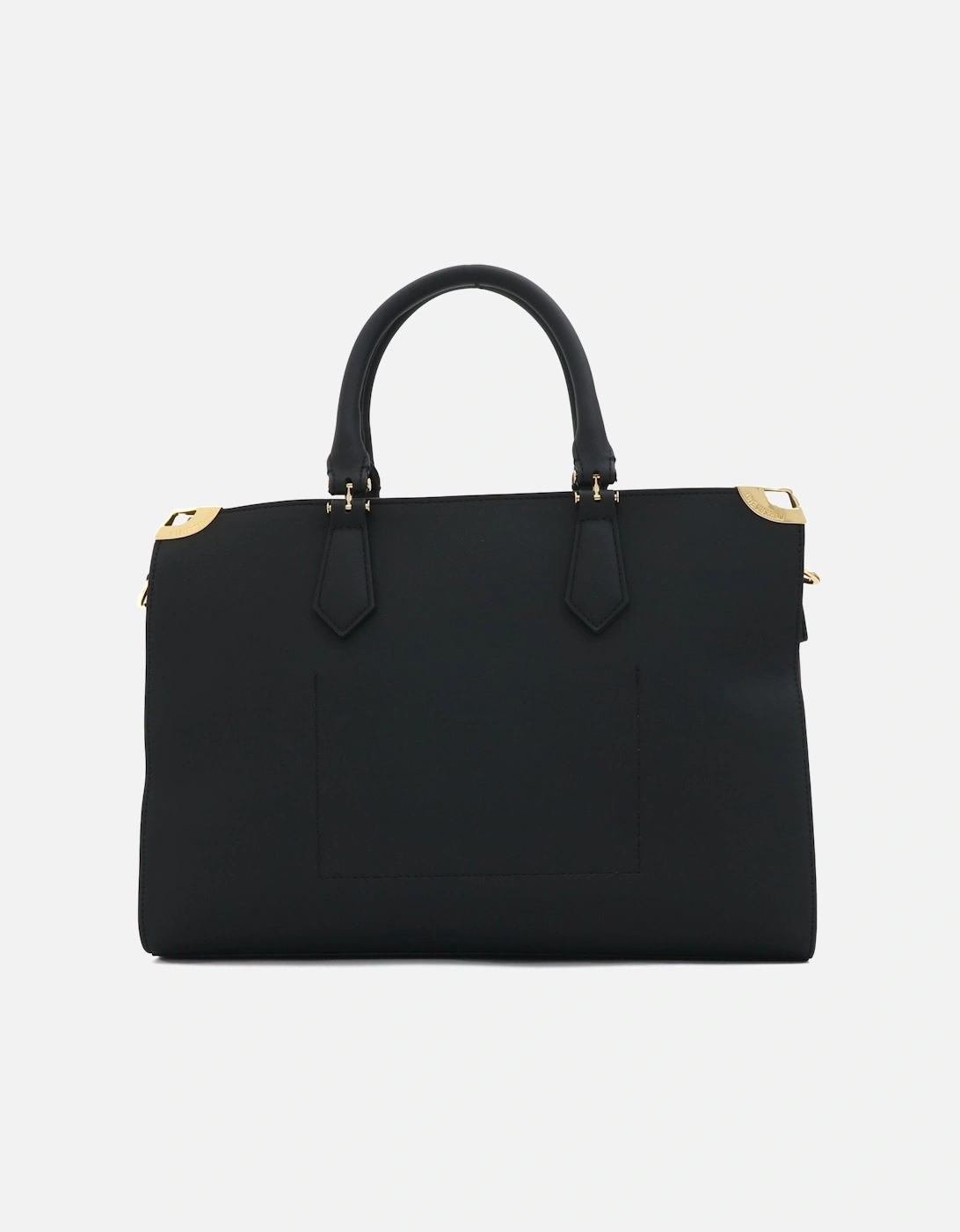 Gold Detail Large Black Shopper