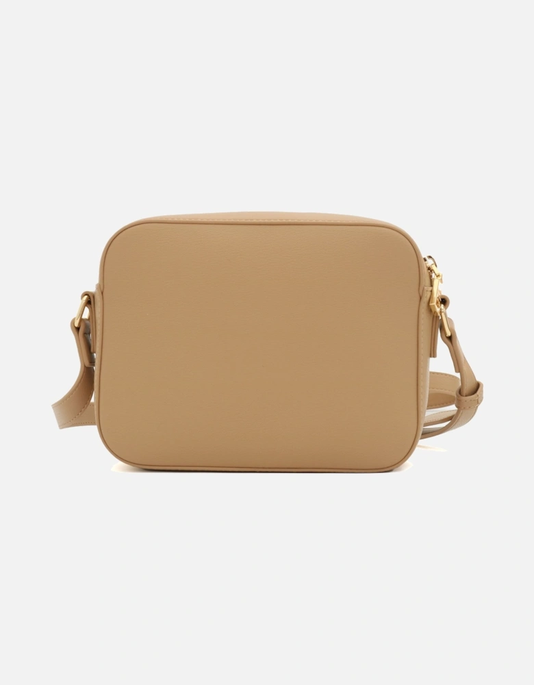 Letter Logo Beige Crossbody Bag