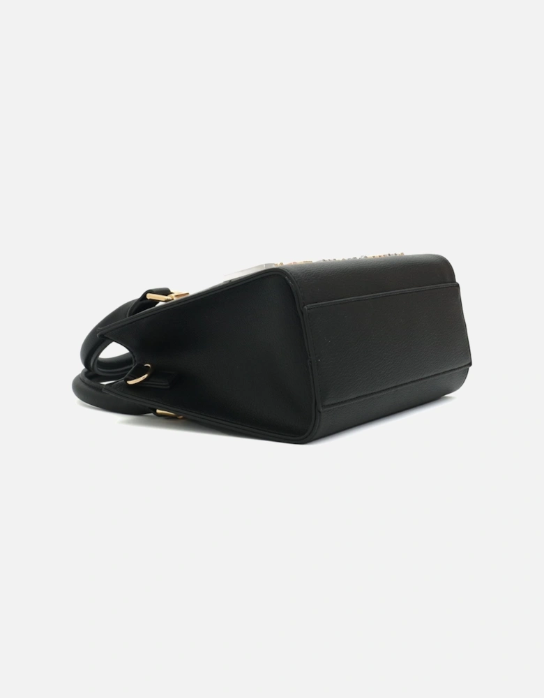 Letter Logo Black Mini Handbag