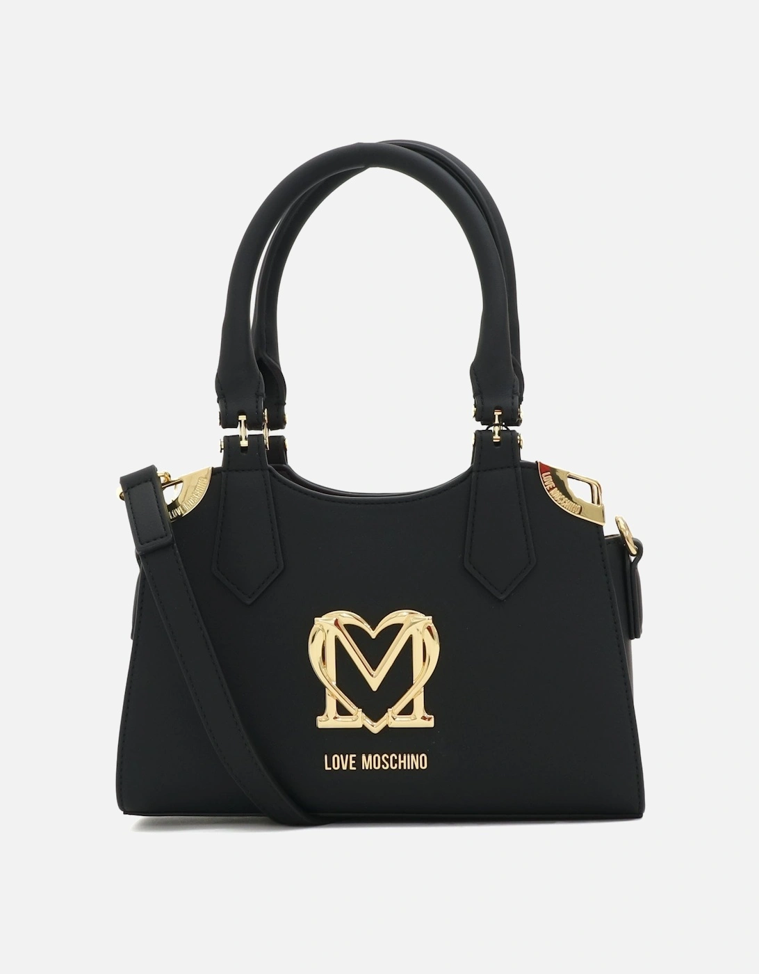 Gold Detail Black Mini Handbag, 6 of 5