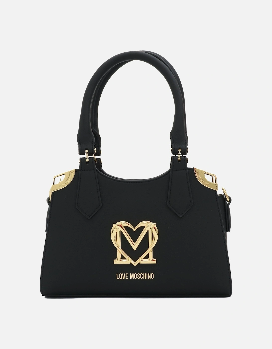 Gold Detail Black Mini Handbag
