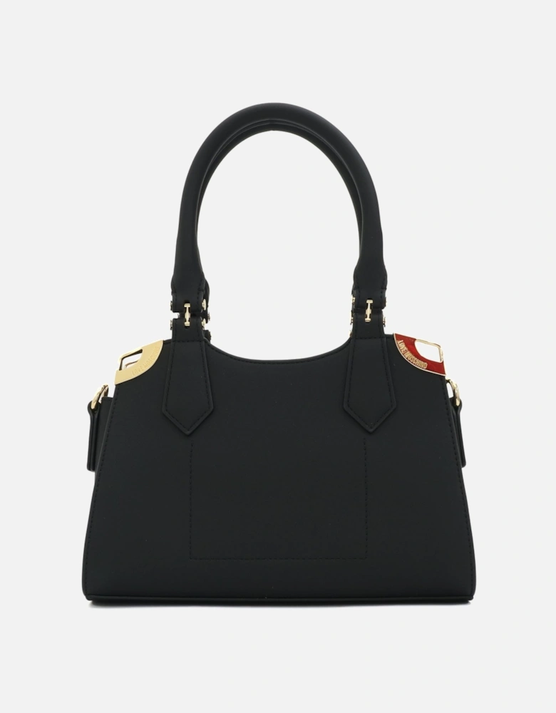 Gold Detail Black Mini Handbag
