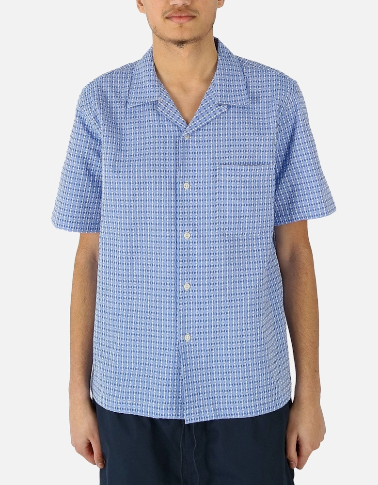 Delos Pattern SS Road Blue Shirt