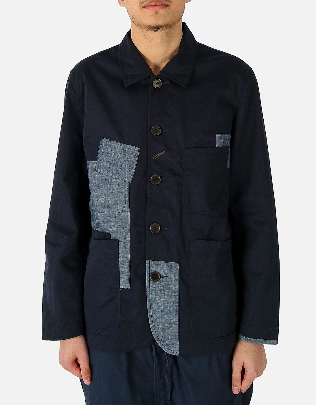Patched Bakers Chambray Patch Navy Jacket, 5 of 4