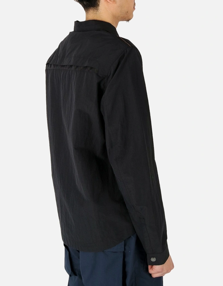Rayner Zip Black Overshirt Jacket