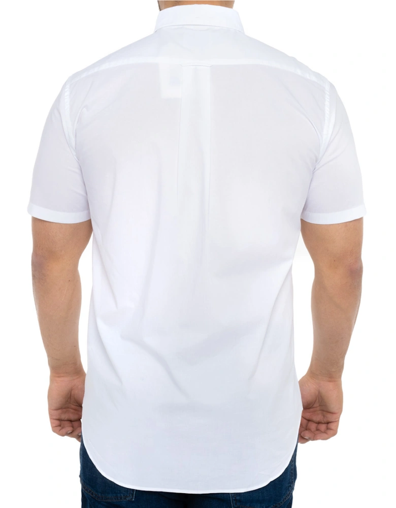 Mens Poplin S/S Shirt (White)