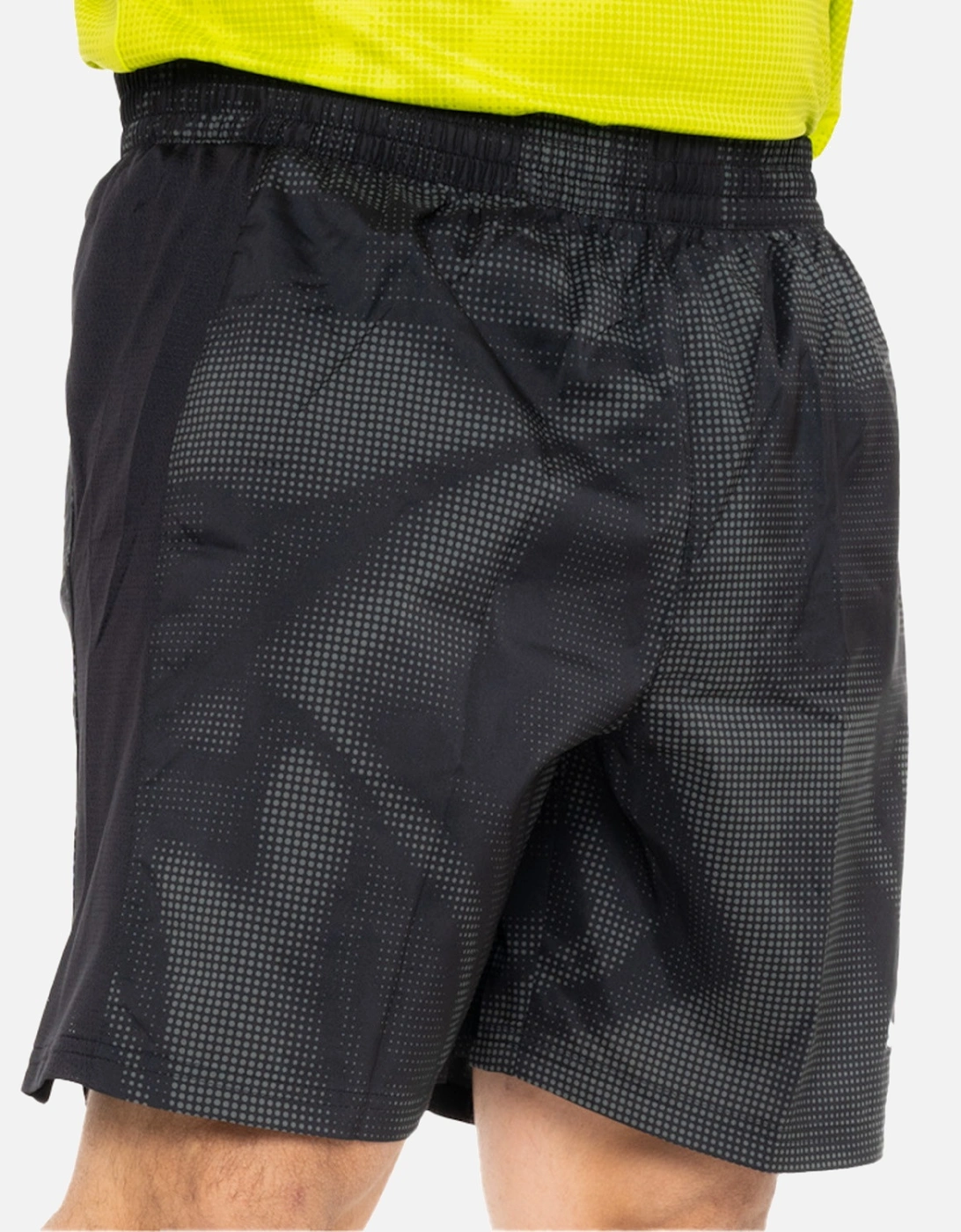 Mens Run Favorites AOP Shorts (Black)