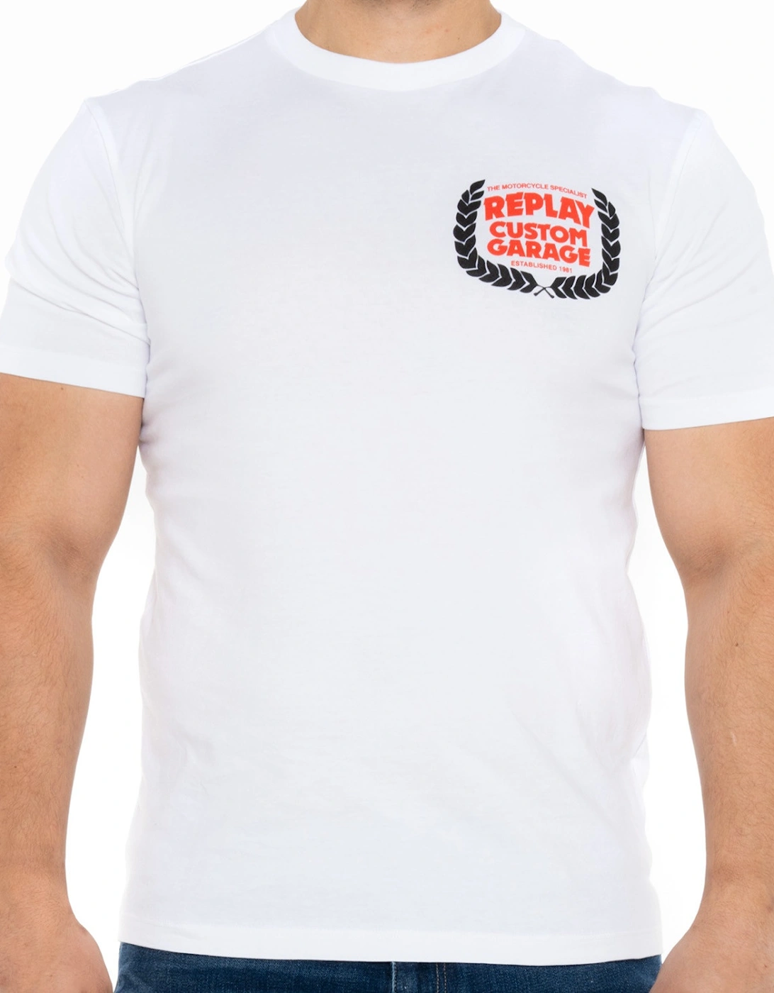 Mens Custom Garage T-Shirt (White), 8 of 7