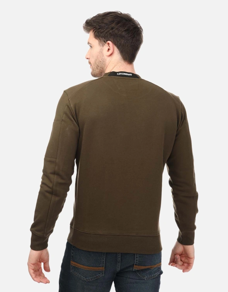 Mens Diagonal Raised Fleece Sweatshirt