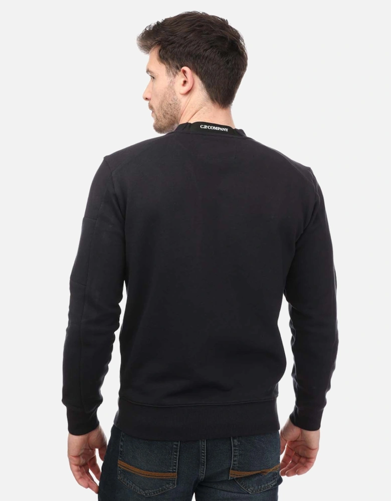 Mens Diagonal Raised Fleece Sweatshirt