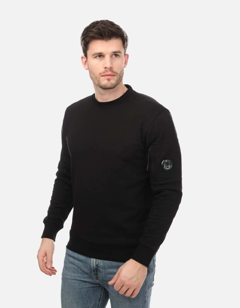 Mens Diagonal Raised Fleece Sweatshirt