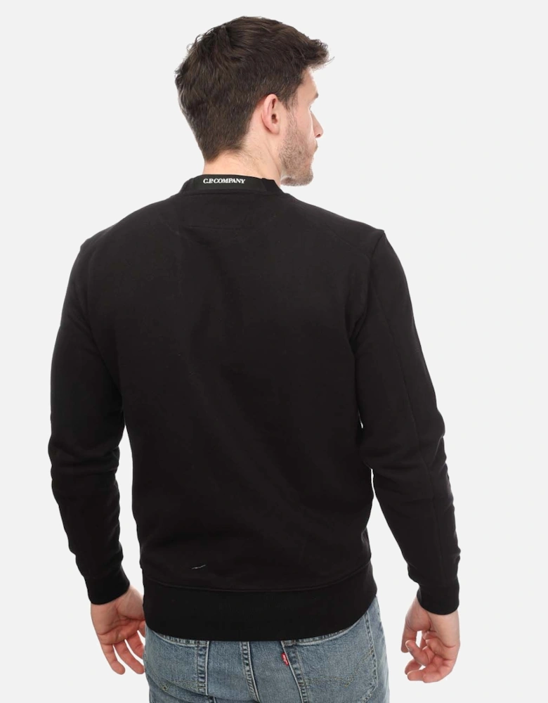 Mens Diagonal Raised Fleece Sweatshirt