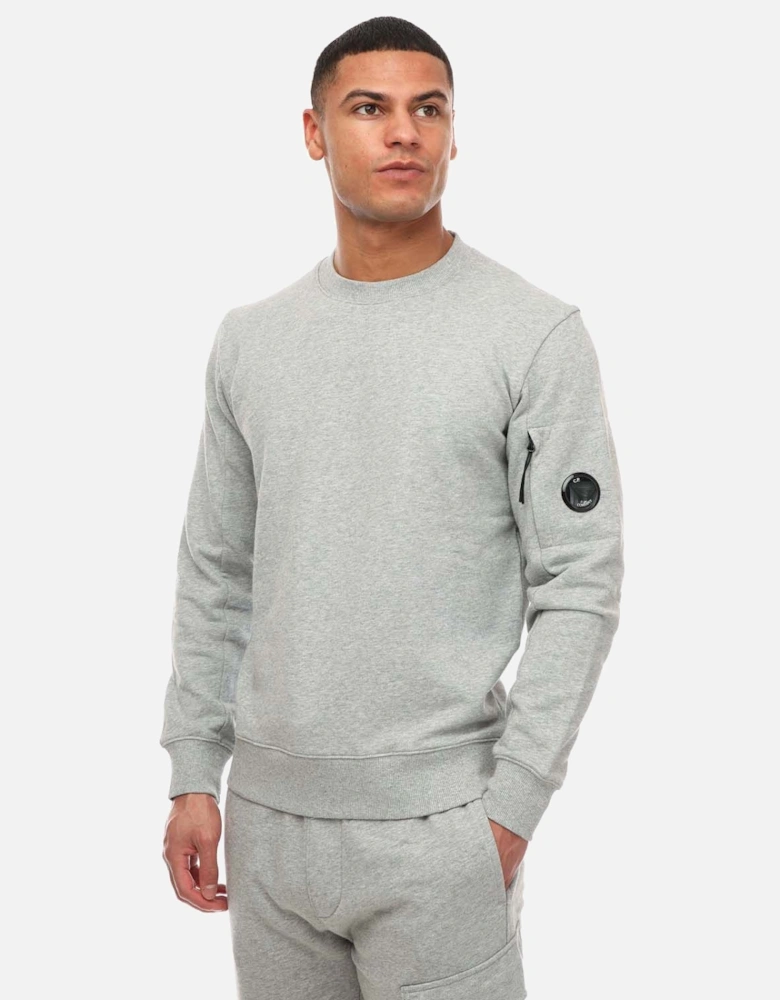 Mens Diagonal Raised Fleece Sweatshirt