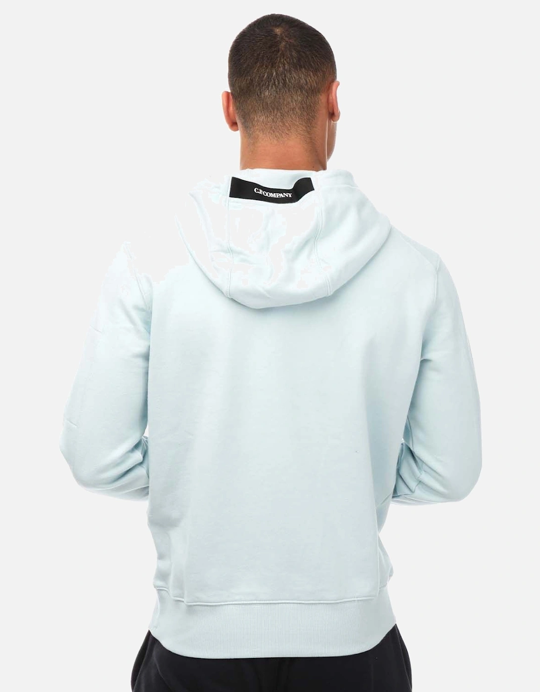 Mens Diagonal Raised Fleece Hoodie