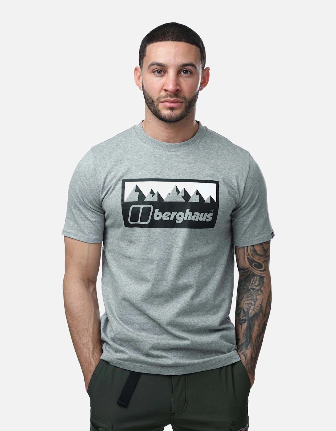 Men's Grey Fangs Peak T-Shirt, 5 of 4