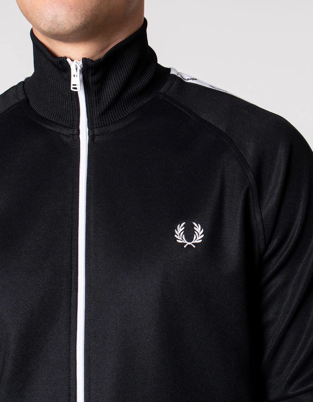 Zip Through Taped Track Top