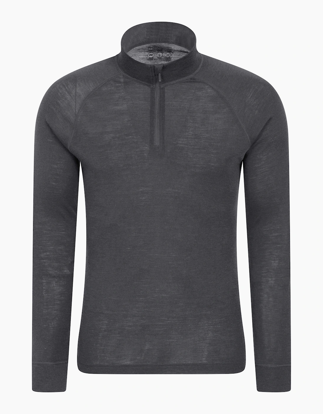 Men's Mountain Warehouse Mens Merino II Base Layer Top - Grey - Size: S