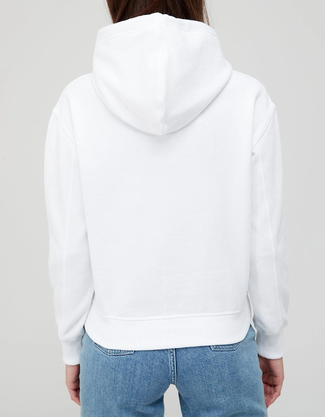 Embroidery Hoodie - White