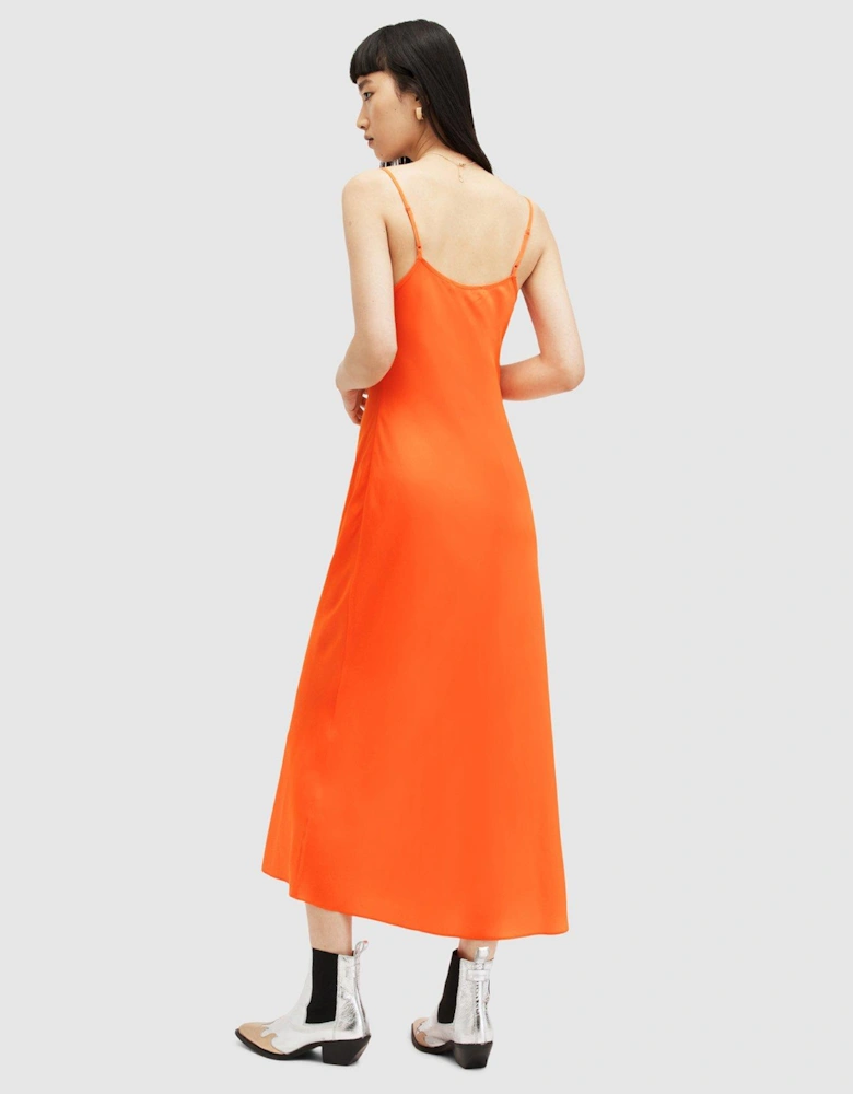 Bryony Slip Dress - Orange 