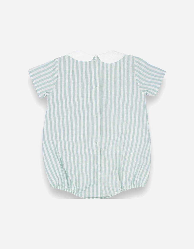 Mint Stripe Romper