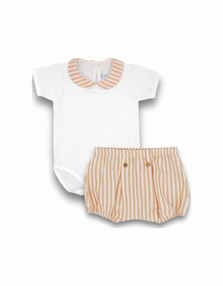 Orange Stripe Jam Pant Set