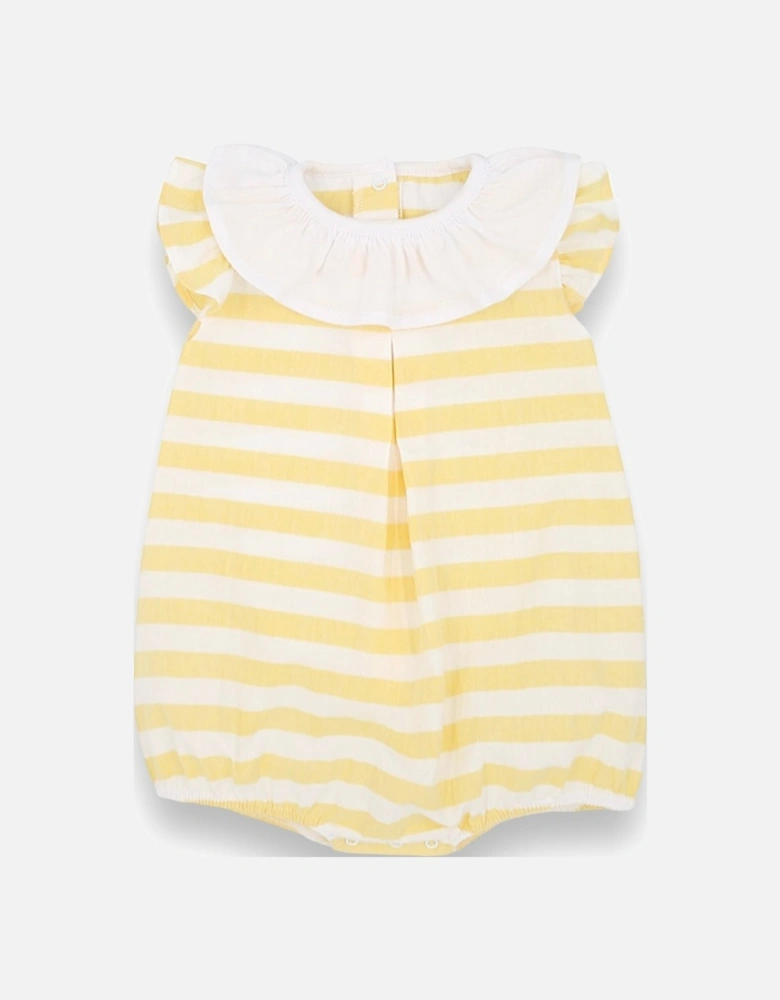 Lemon Stripe Romper