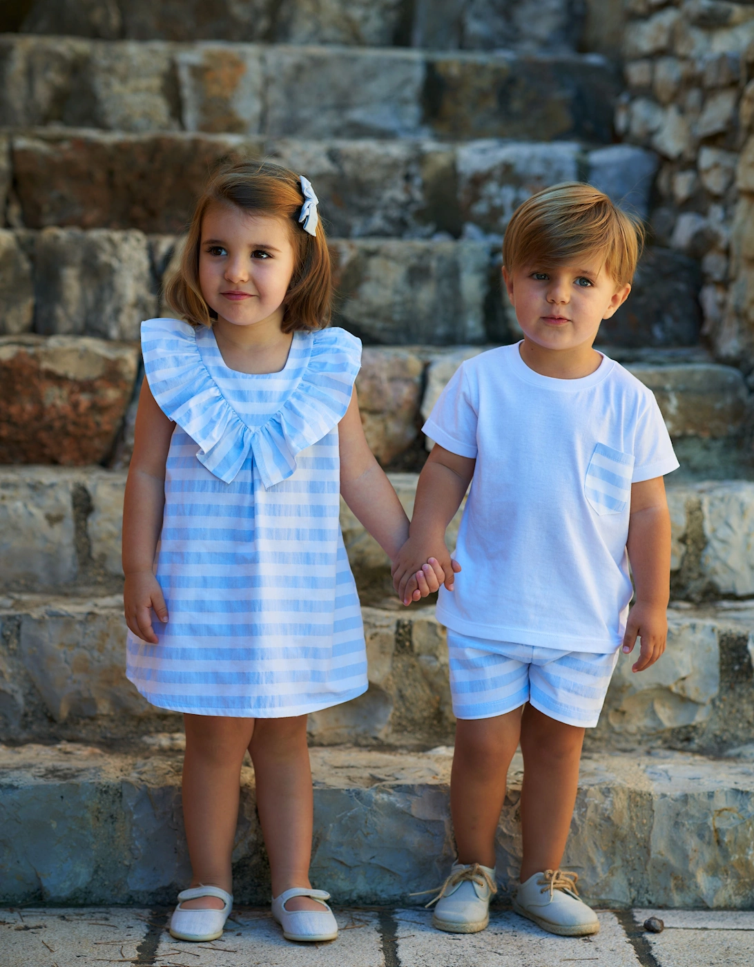 Blue Stripe Dress + Briefs