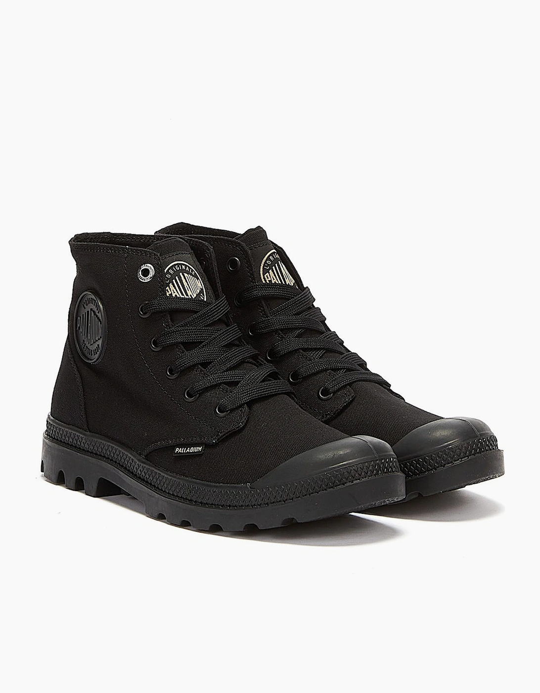 Women's Palladium Pampa Hi Mono Chrome Black Boots - Size: 8
