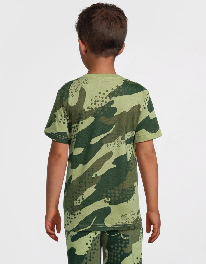 Younger Boys Camo Print T-Shirt