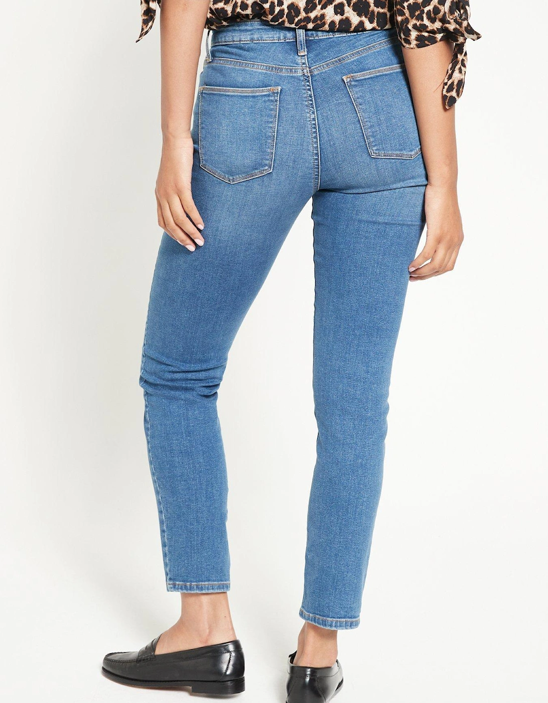 New Isabelle High Rise Slim Leg Jean - Mid Wash