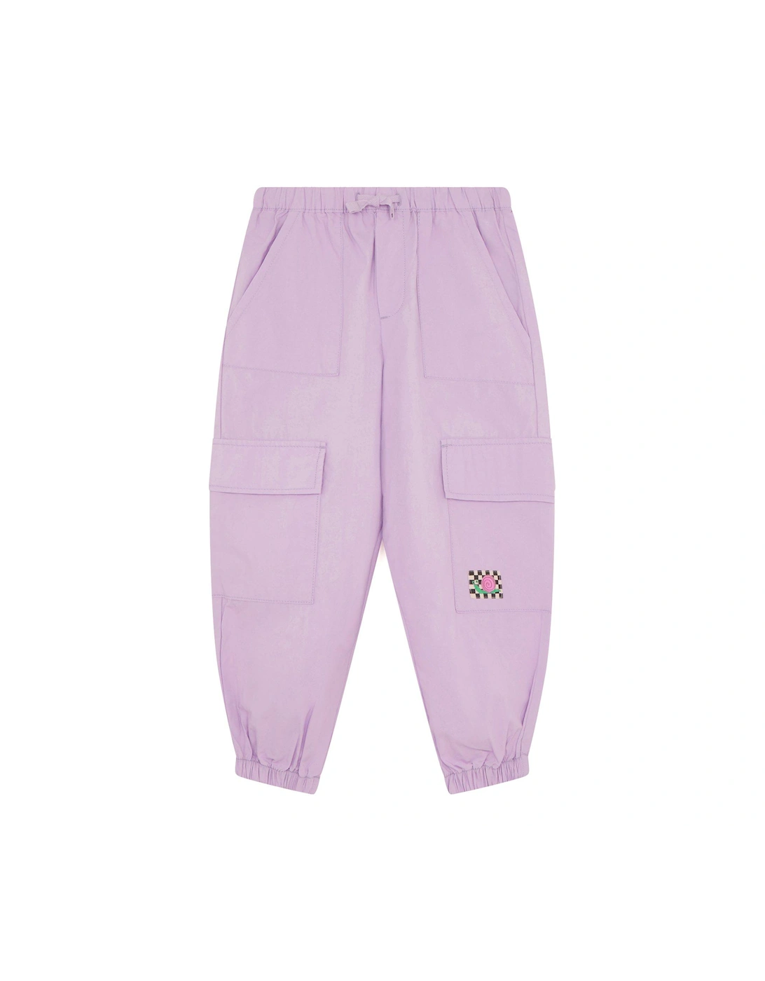 Girls Cargo Parachute Trousers - Lilac, 2 of 1
