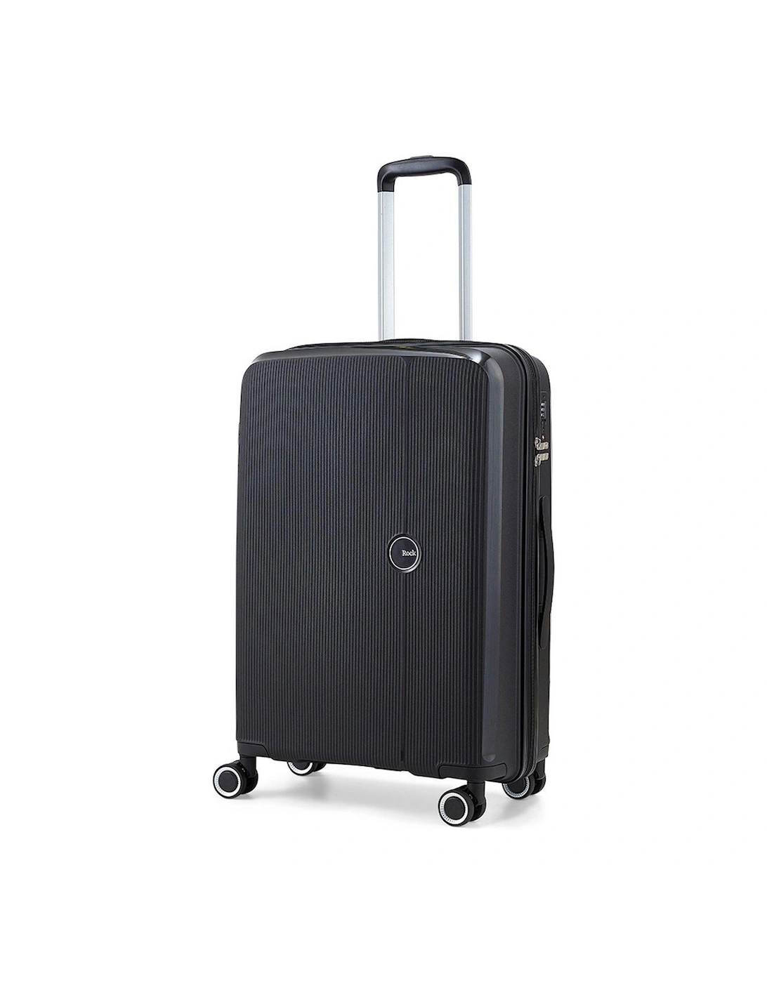 Hudson 8 Wheel PP Hardshell Medium Suitcase - Black, 2 of 1