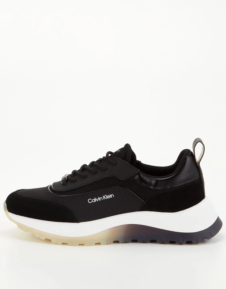 Runner Lace Up Trainers - Black