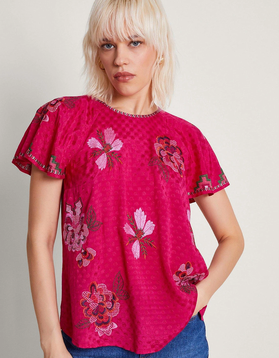 Everly Embroidered Blouse, 2 of 1