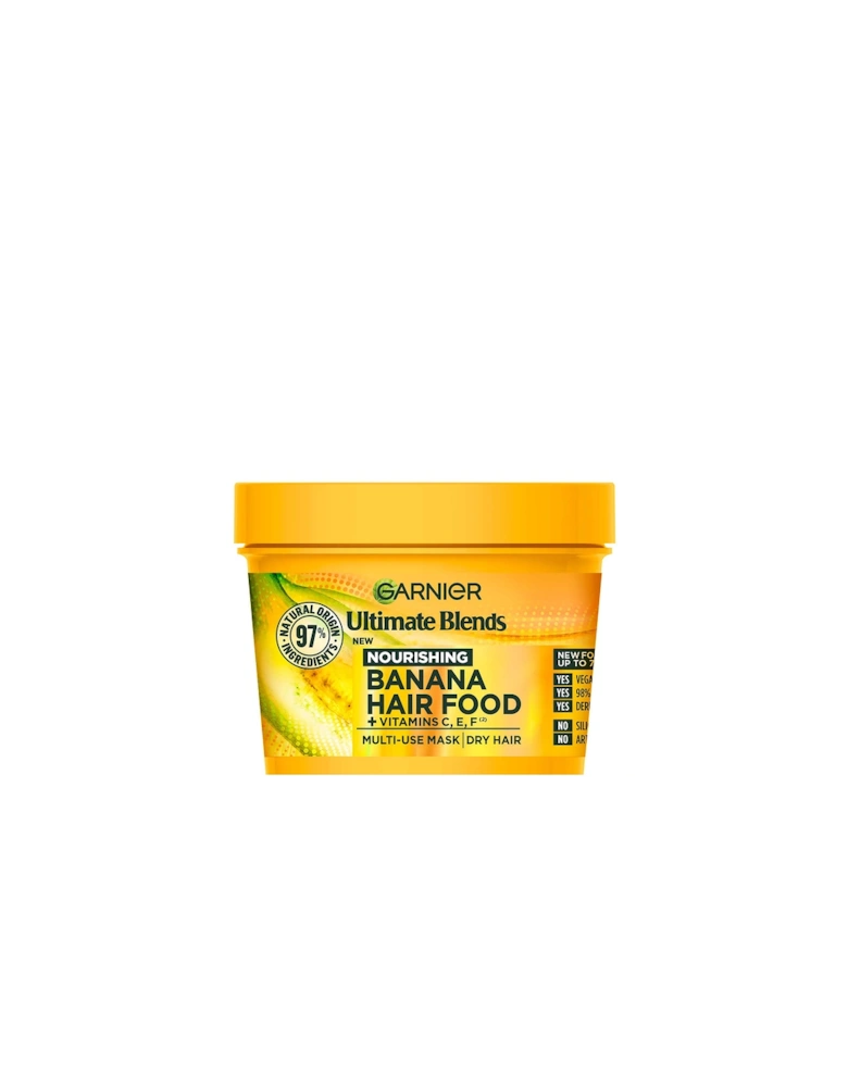 Ultimate Blends Hair Food Banana 3-in-1 Dry Hair Mask Treatment 390ml - Garnier