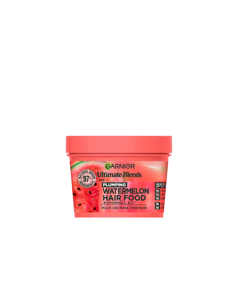 Ultimate Blends Plumping Hair Food Watermelon 3-in-1 Mask Treatment 390ml - Garnier