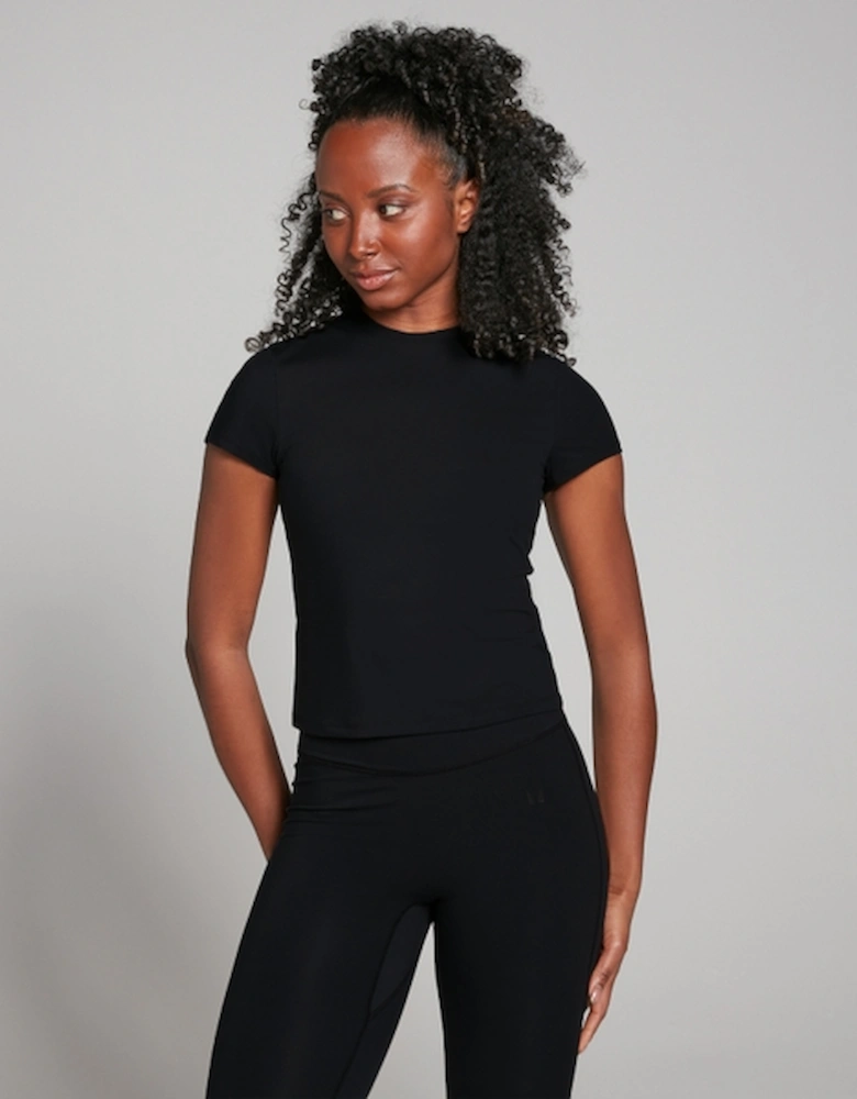 Women's Tempo Body Fit Short Sleeve T-Shirt - Black