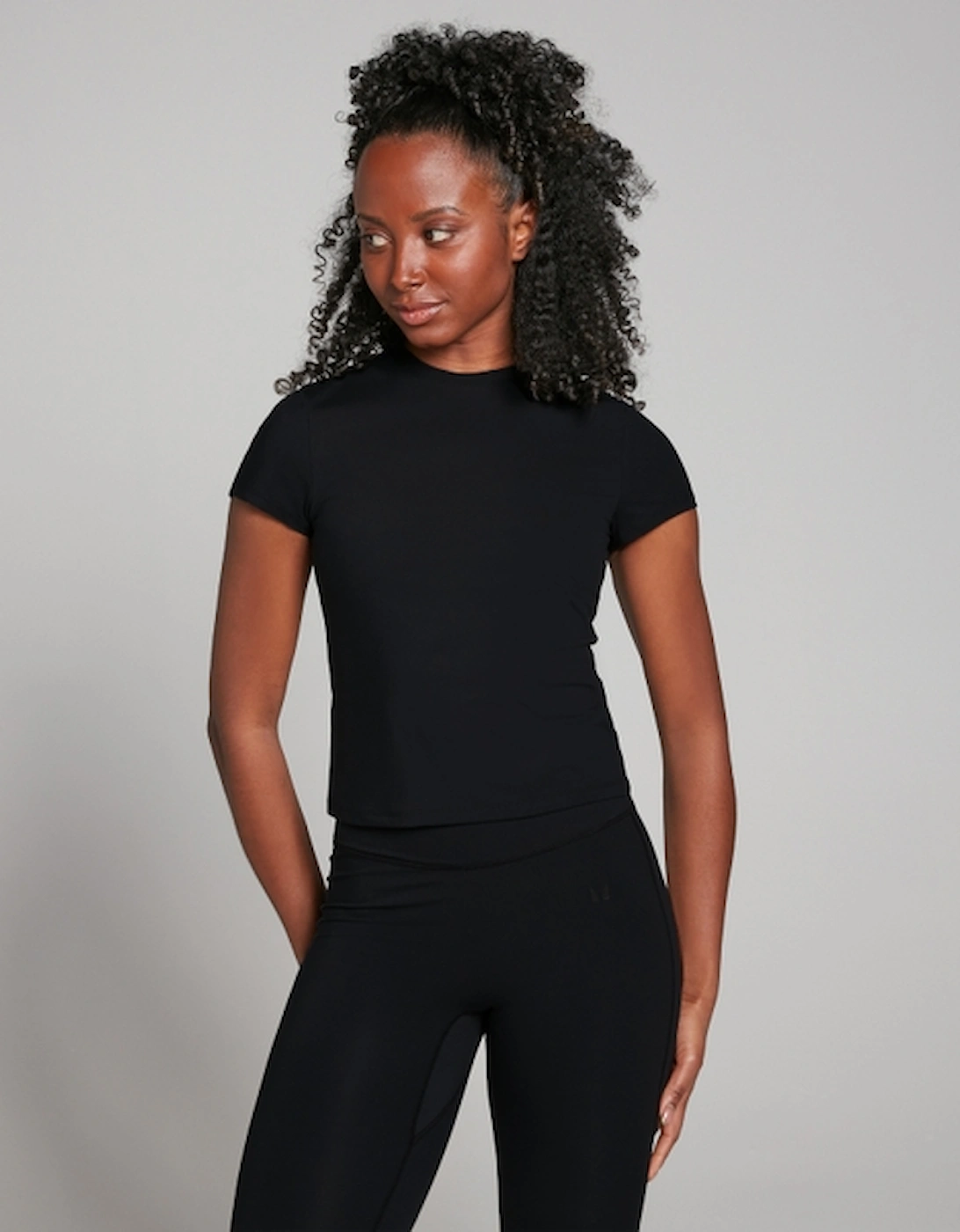 Women's Tempo Body Fit Short Sleeve T-Shirt - Black, 3 of 2
