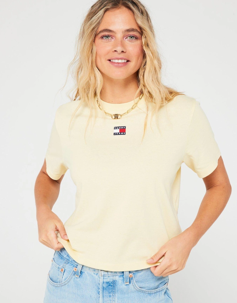 Badge Logo T-Shirt - Yellow