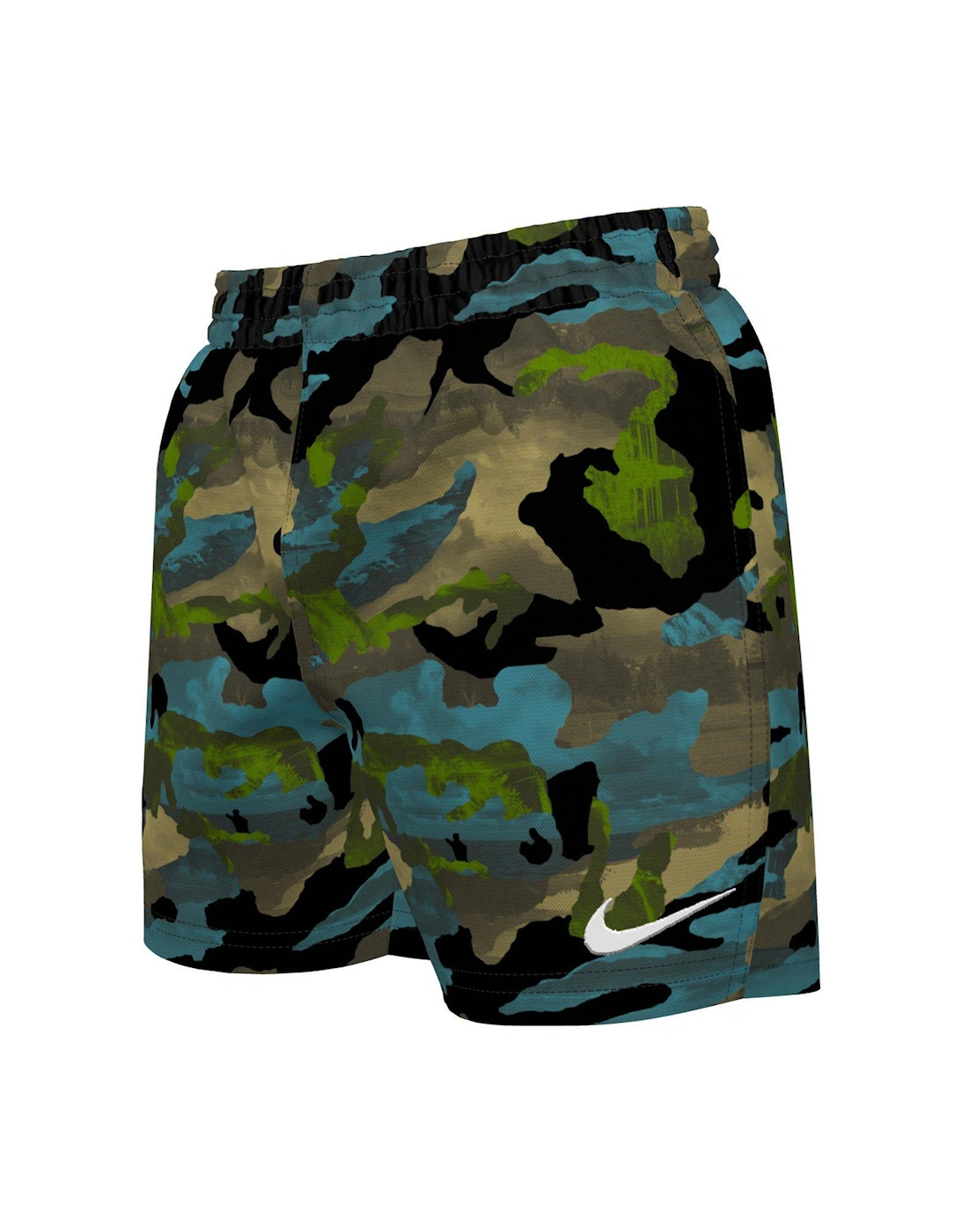 Classic Camo Boys 4inch Volley Shorts - Black, 4 of 3