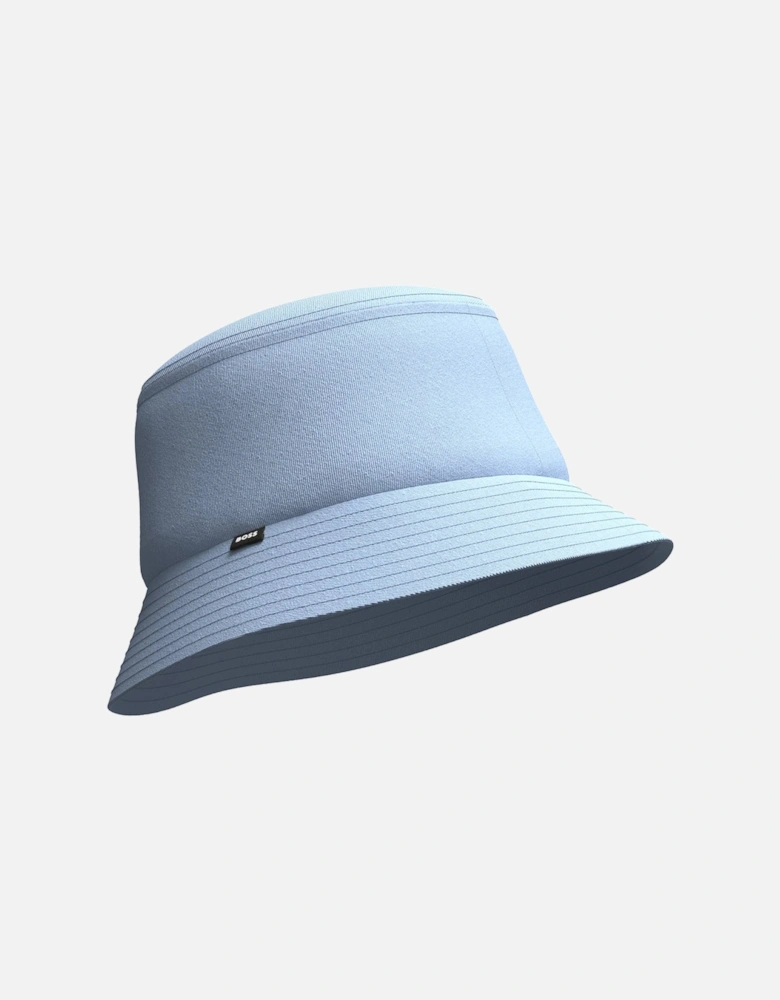 Black Saul Flag Bucket Hat, Light Blue