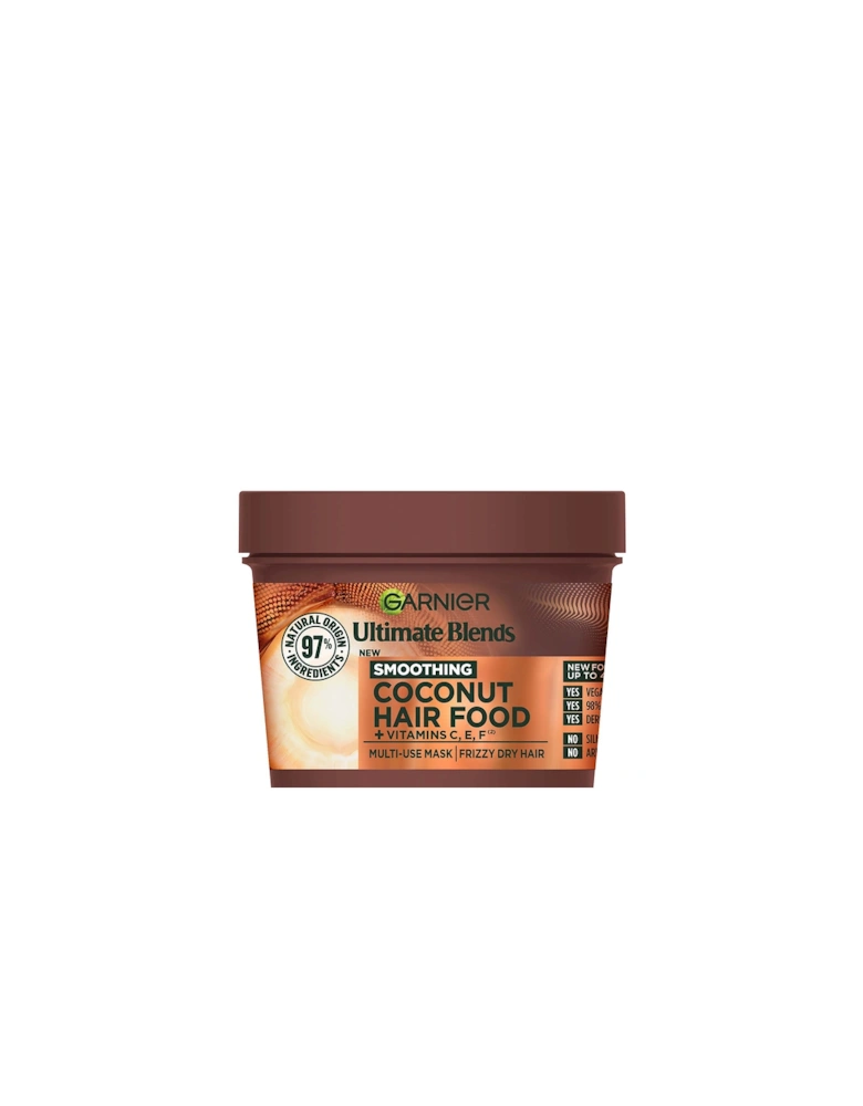 Ultimate Blends Hair Food Coconut Oil 3-in-1 Frizzy Hair Mask Treatment 390ml - Garnier