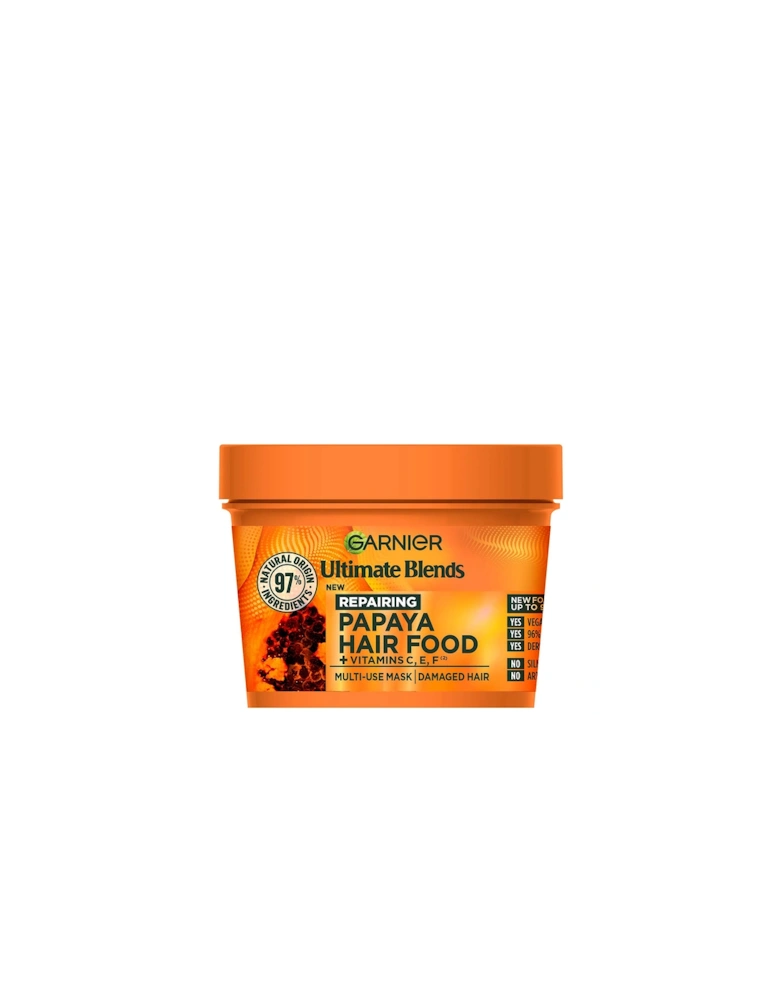 Ultimate Blends Hair Food Papaya 3-in-1 Damaged Hair Mask Treatment 390ml - Garnier