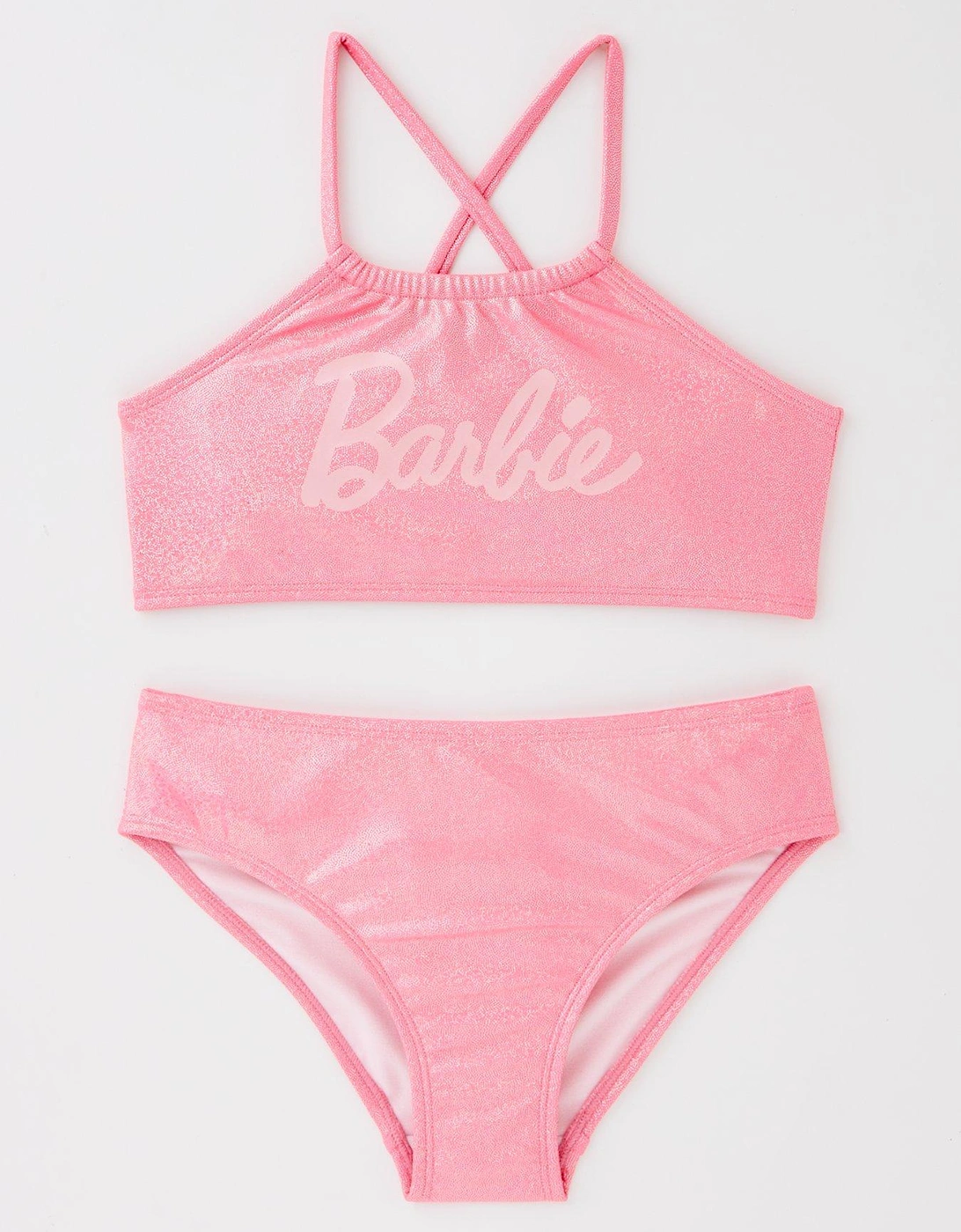 2 Piece Pink Shimmer Bikini, 2 of 1