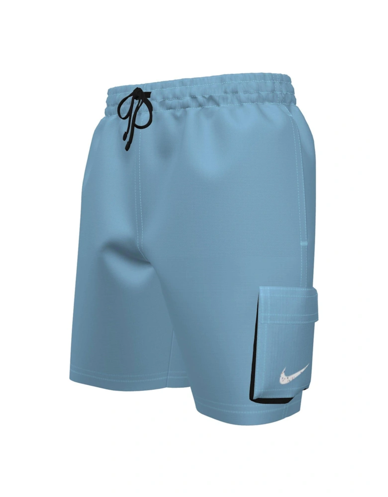 Voyage Boy's 6 Inch Volley Shorts - Blue