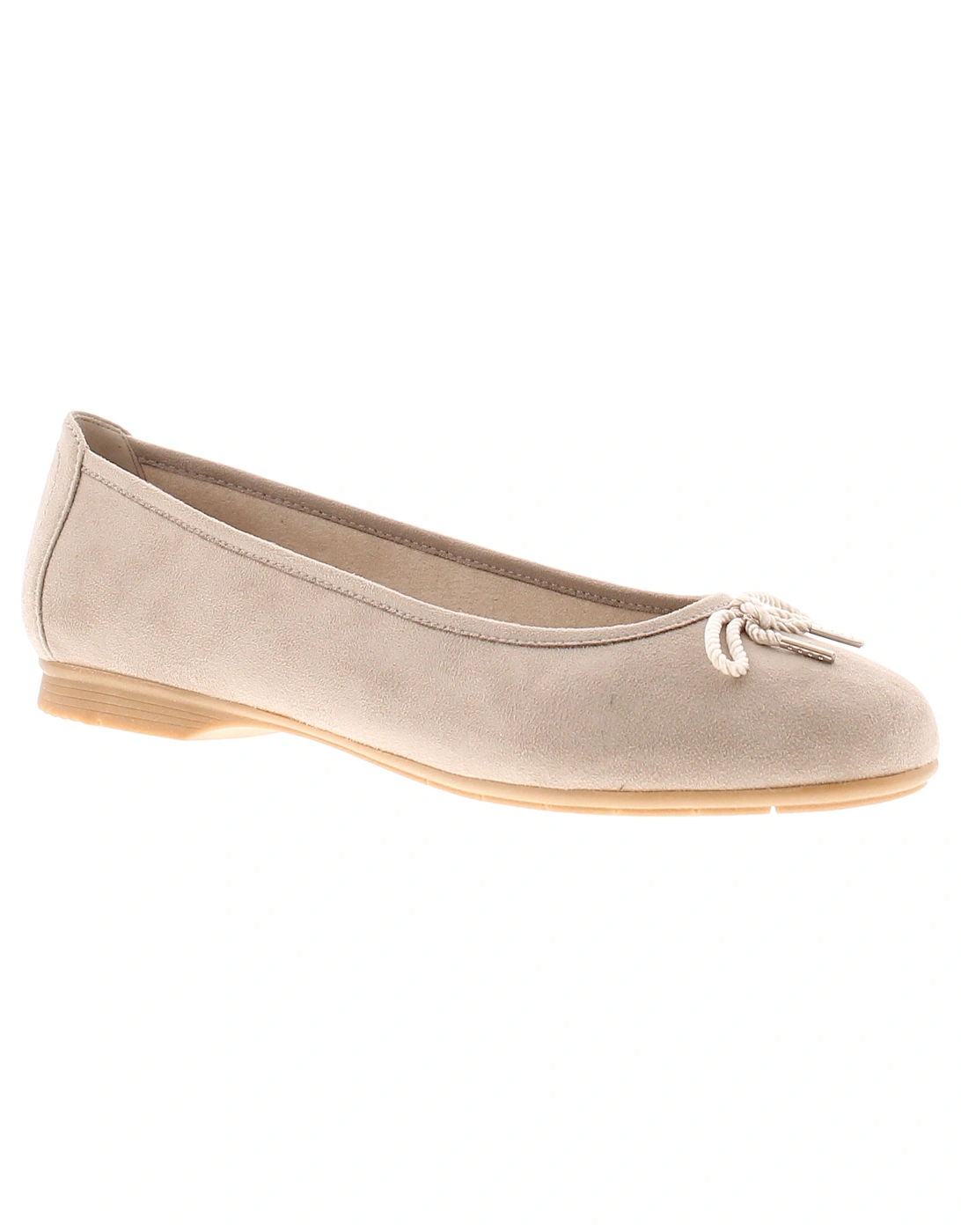 Womens Flat Shoes Ballerina Jilly Slip On stone UK Size, 6 of 5