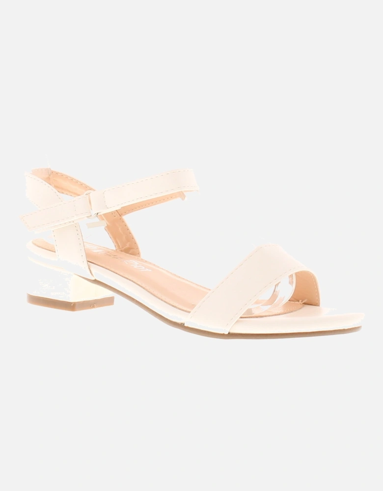 Girls Sandals Strappy Heeled Rosie white UK Size