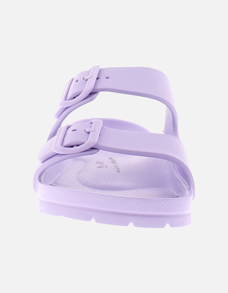 Womens Sandals Flat Lorna Slip On lilac UK Size
